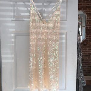Gold Rush Sequined Mini Dress - size small